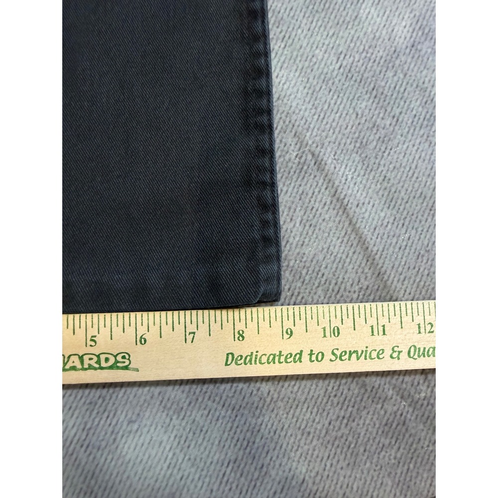 Vintage Maverick Mens Black Workwear Pants Straight Leg USA check photos 35x30 - Picture 5 of 8